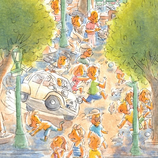 La 2CV — illustration aquarelle