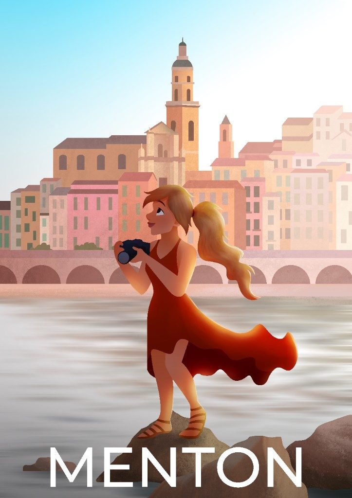 Affiche de voyage — Menton